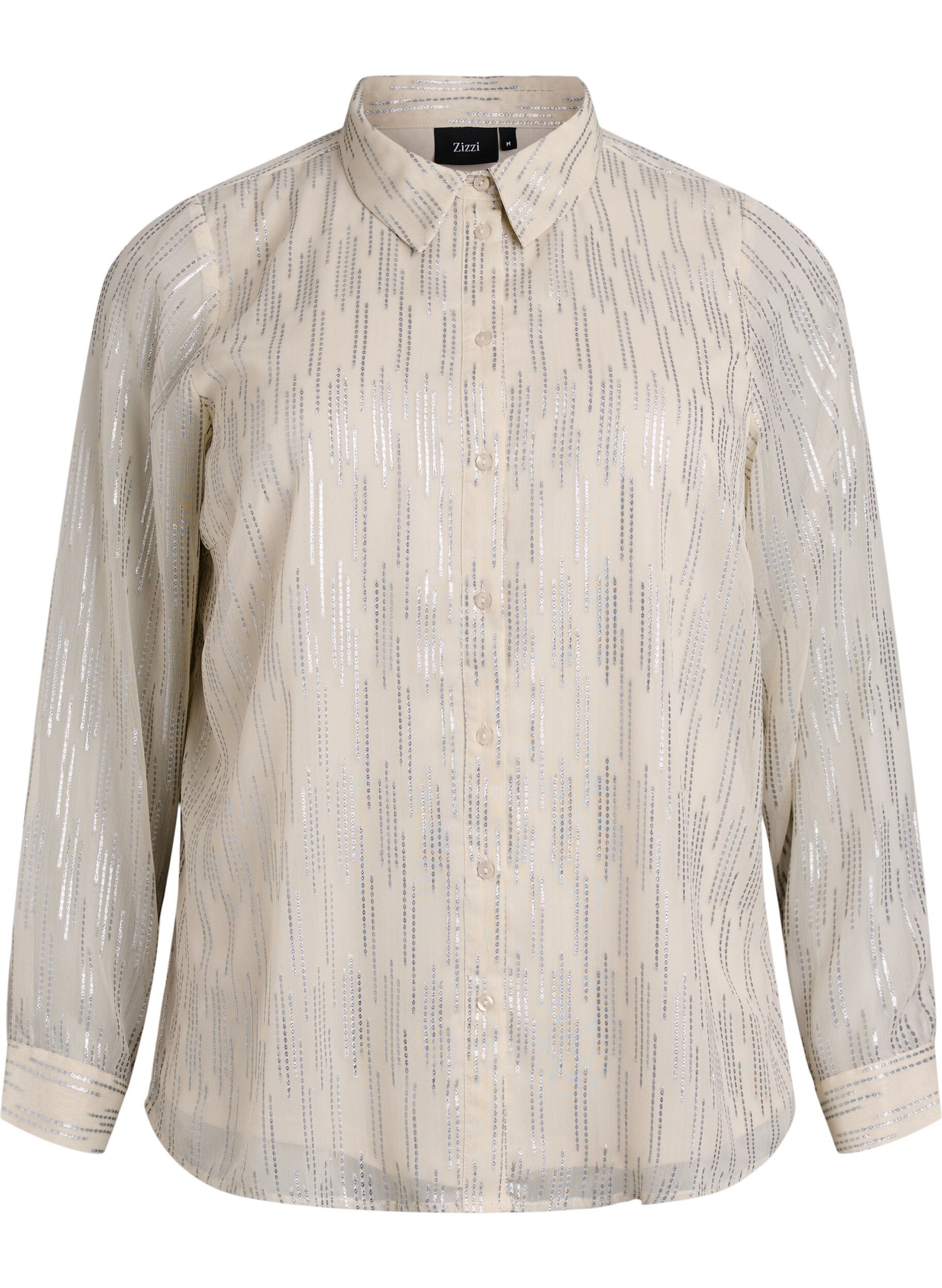 Shirt with glittering pattern