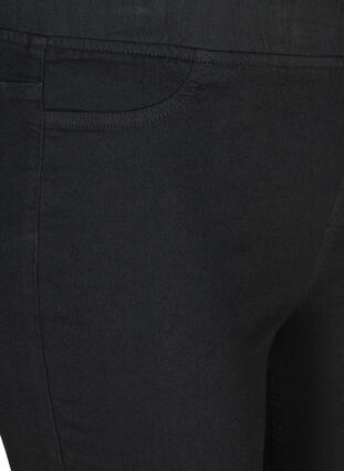 3/4-length jeggings in a cotton blend, Black, Packshot image number 2