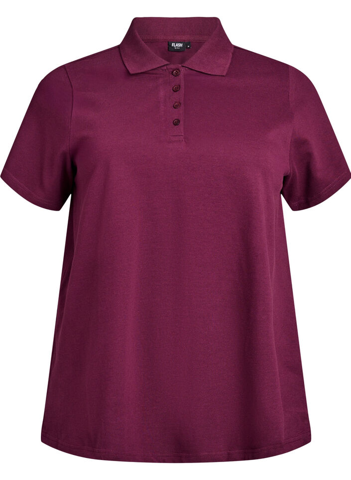 FLASH - Polo shirt with short sleeves, Red, Packshot image number 0