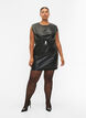 Leather look short dress, Black, Model image number 2