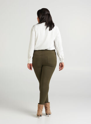 Slim fit trousers with pockets, Ivy green, Model image number 0
