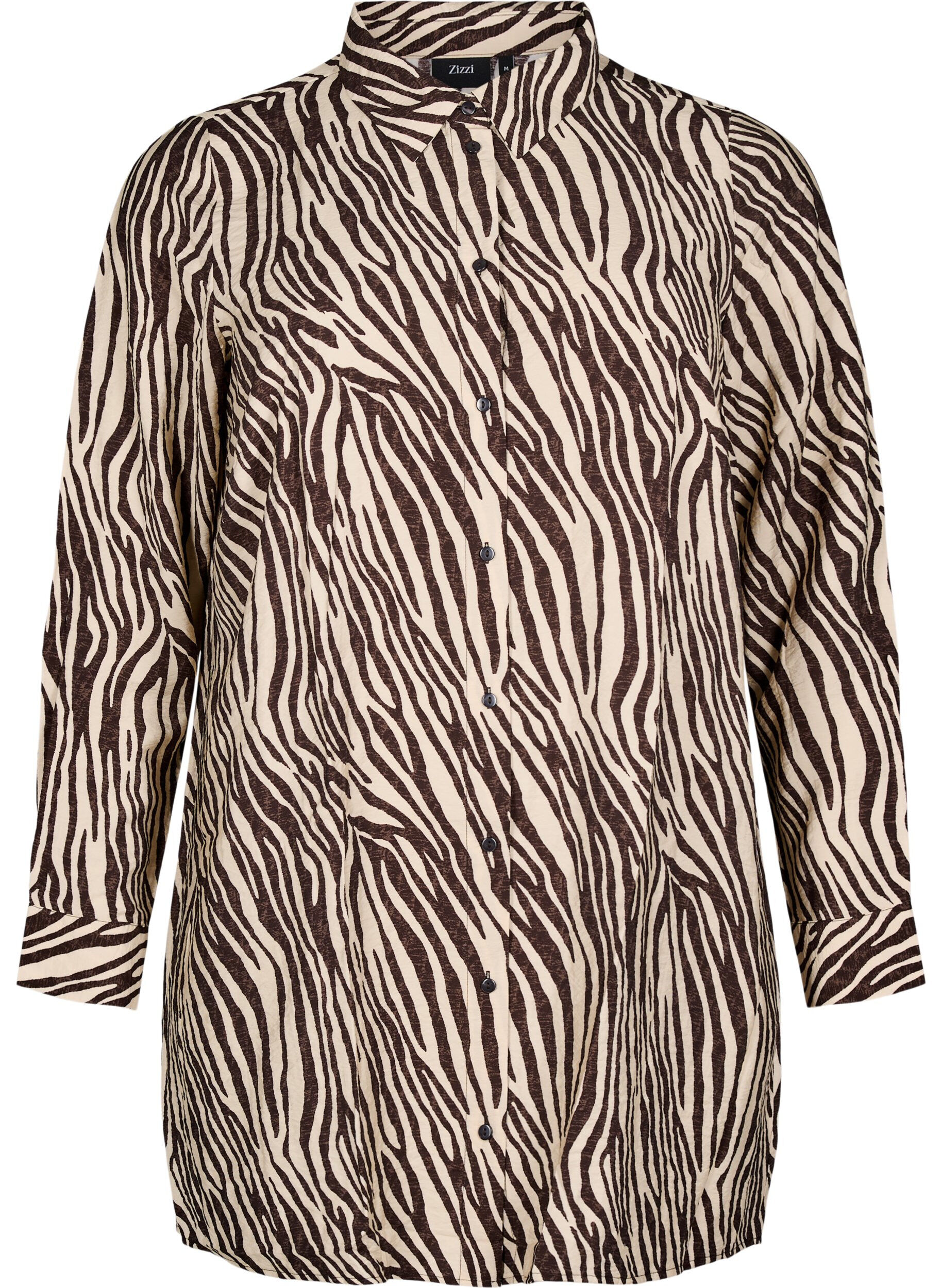 Long zebra print shirt