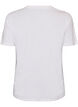 Cotton T-shirt with print, White, Packshot image number 1