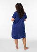 Organic cotton nightdress with V-neck, Blue, Model image number 2