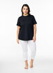 Basic 3/4-length viscose leggings, White, Model image number 1