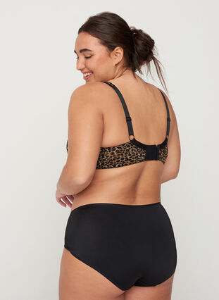 Bra  with leopard print and mesh, Leopard Print, Model image number 1