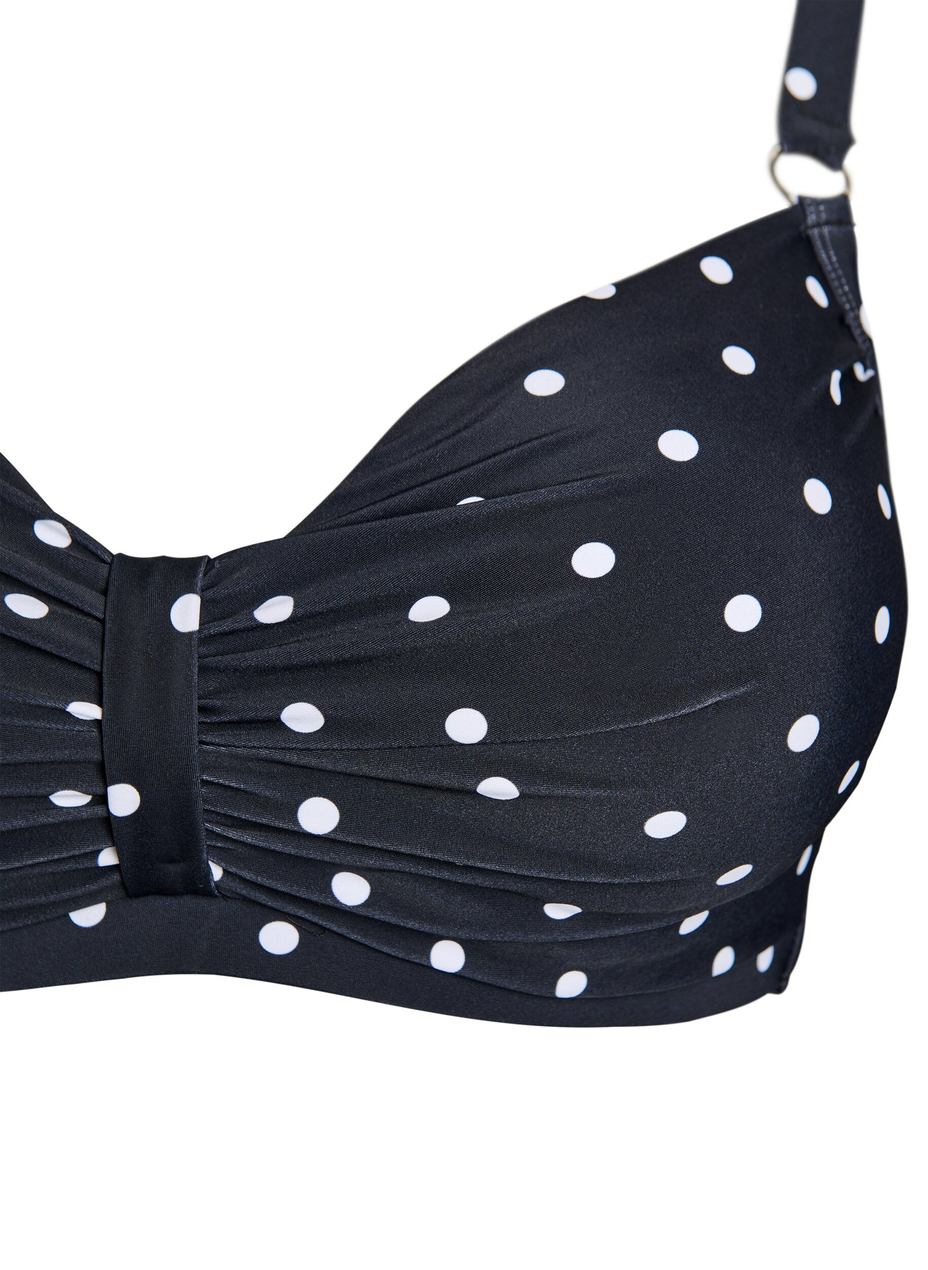 ZizzifashionBikini top with underwire and pattern, Black, Packshot image number 2