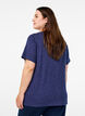 Organic cotton T-shirt with dots, Blue, Model image number 2