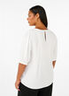Viscose blouse with 1/2 sleeves, Bright White, Model image number 1