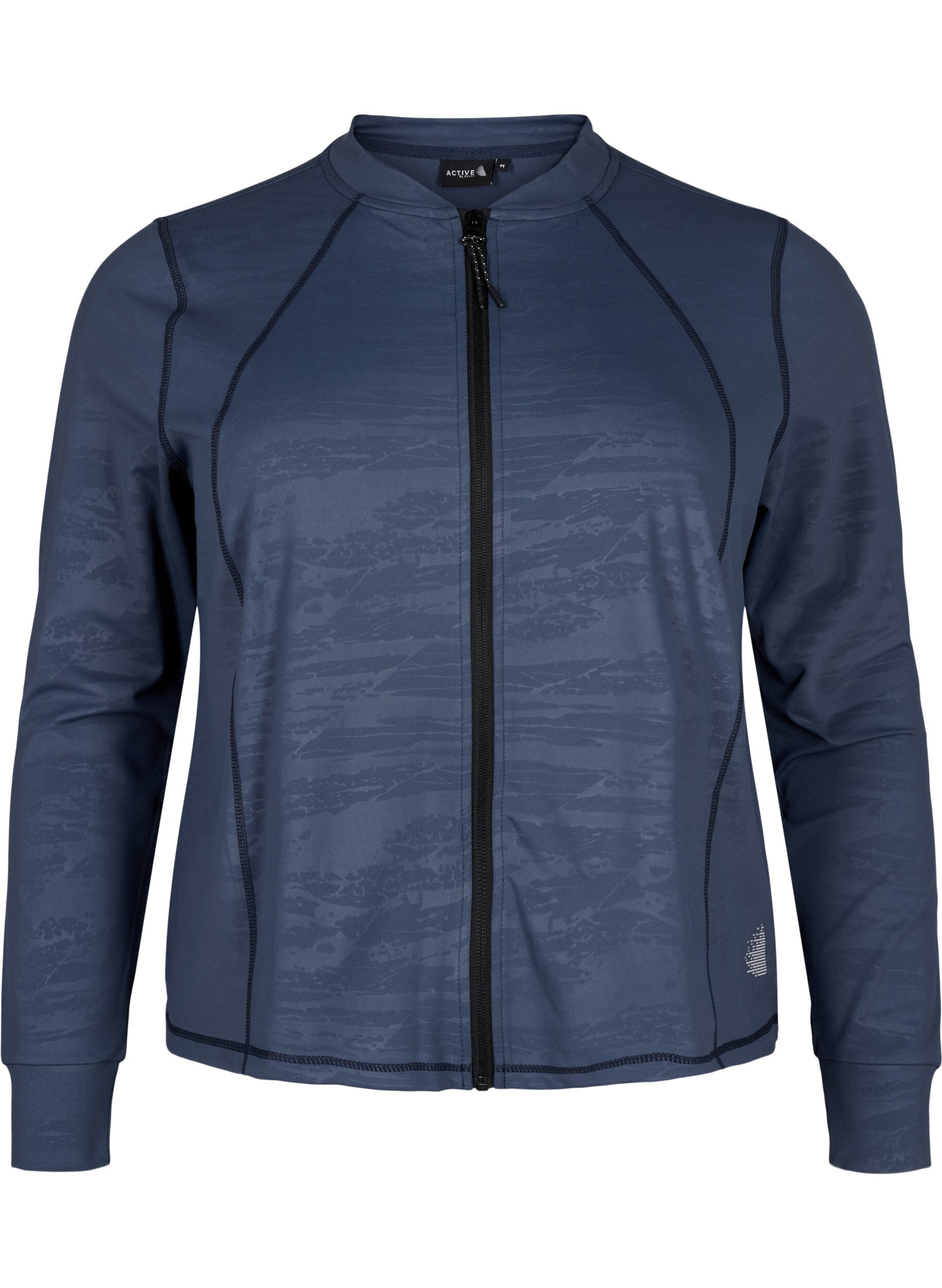 Zizzifashion Training blouse with zipper, Mood Indigo, Packshot image number 0