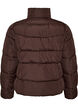Short puffer jacket with a high collar, Brown, Packshot image number 1