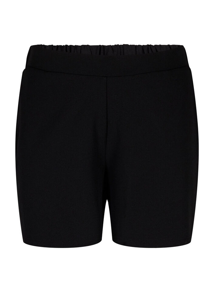 Loose shorts with pockets, Black, Packshot image number 0