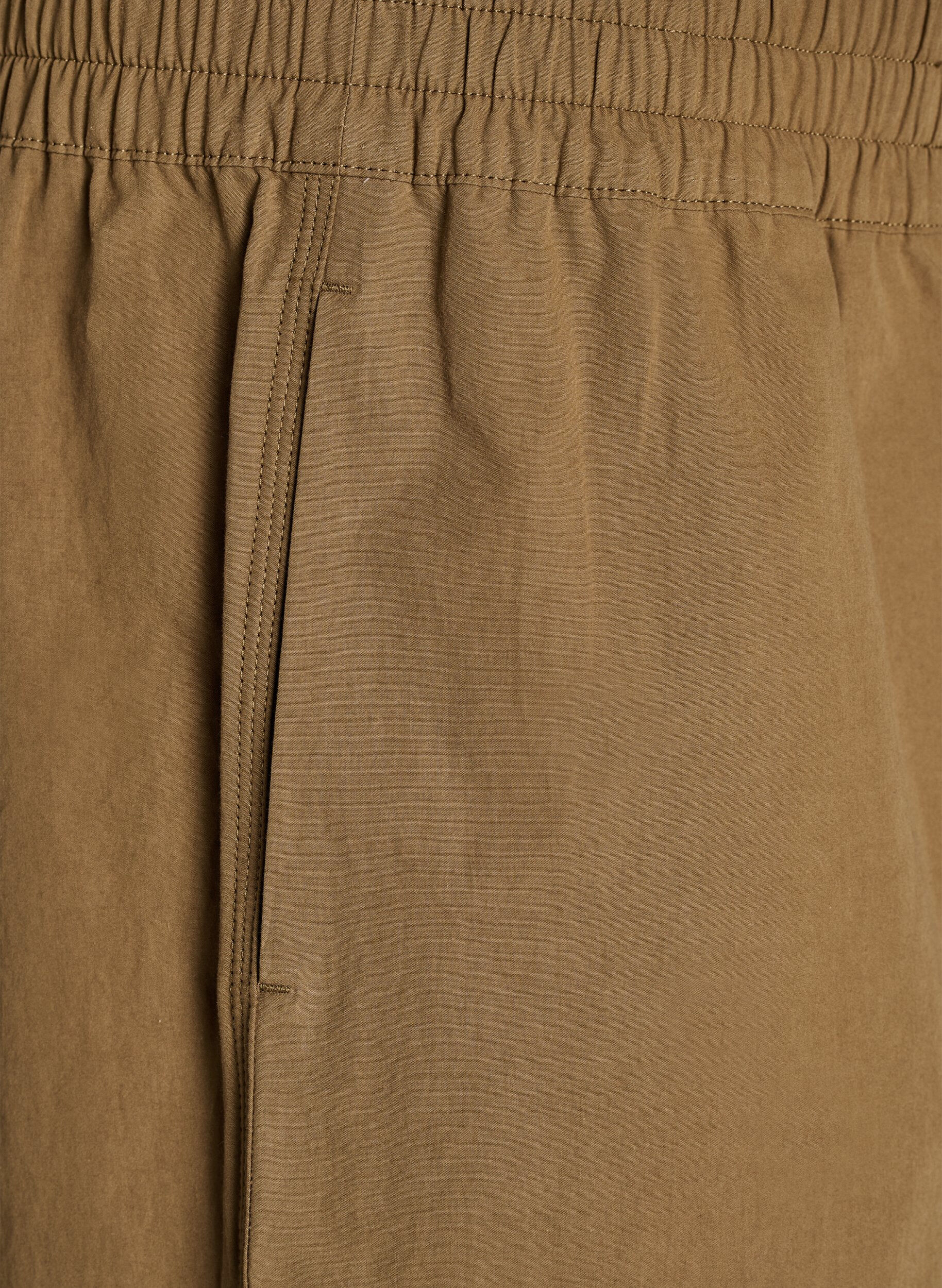 Zizzifashion High-waisted cotton balloon trousers, Brown, Packshot image number 2