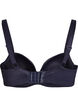 Moulded underwired bra with pattern, Blue, Packshot image number 1
