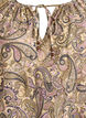 Viscose blouse with paisley print and tie-string, Yellow, Packshot image number 2
