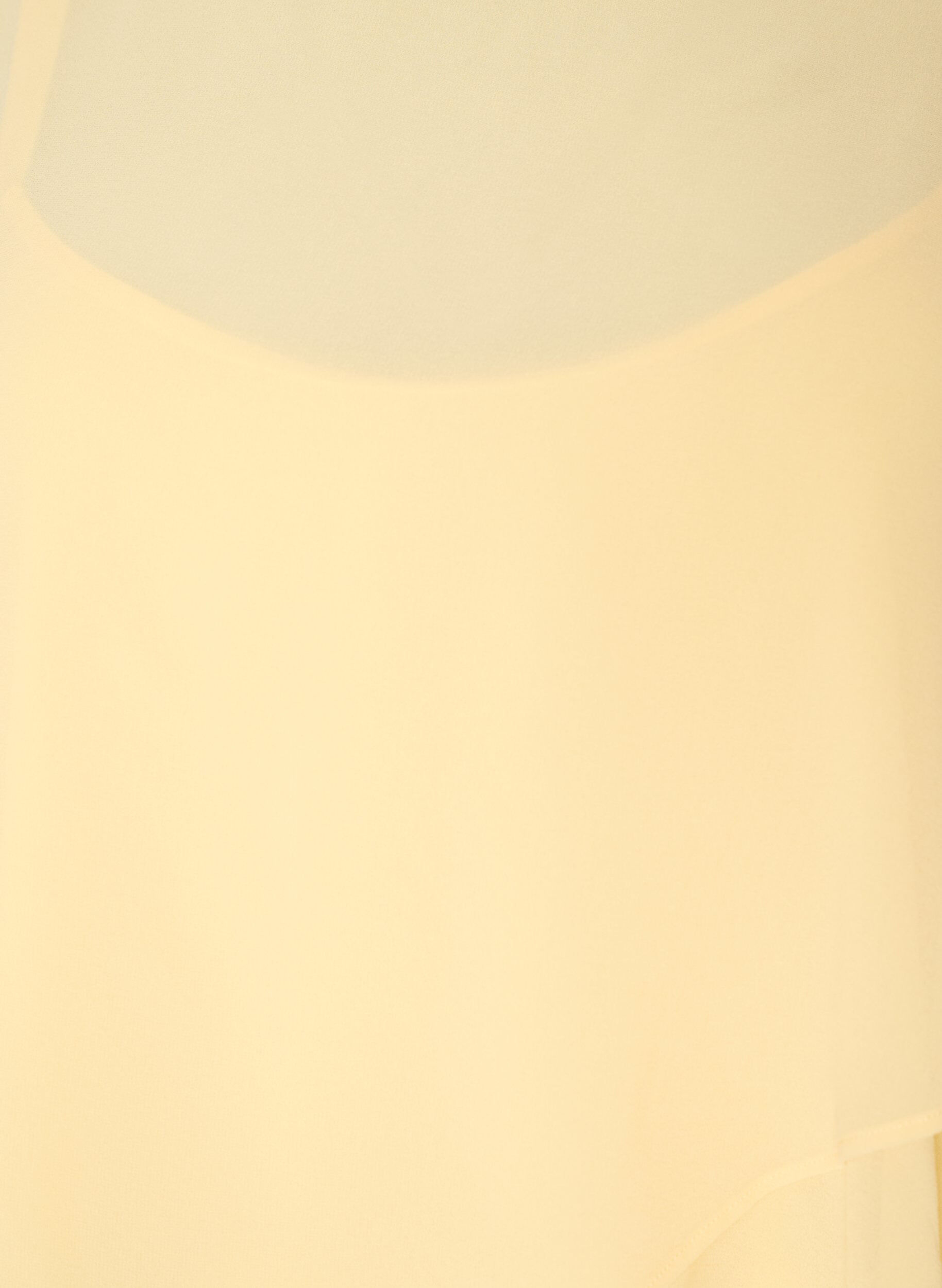 Zizzifashion Maxi dress with ruffle layers and detachable cape, Yellow, Packshot image number 2
