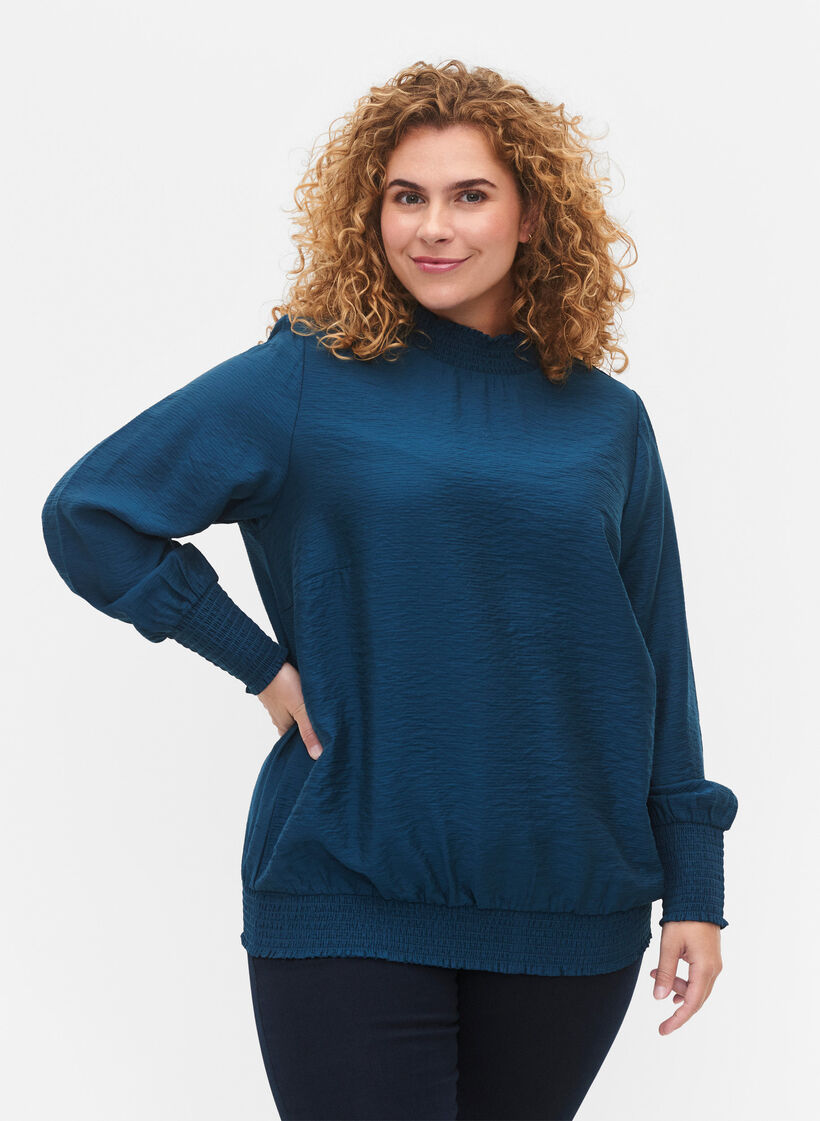 Viscose blouse, Reflecting Pond, Model image number 0