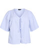 FLASH - Striped blouse with bows, Blue, Packshot image number 0