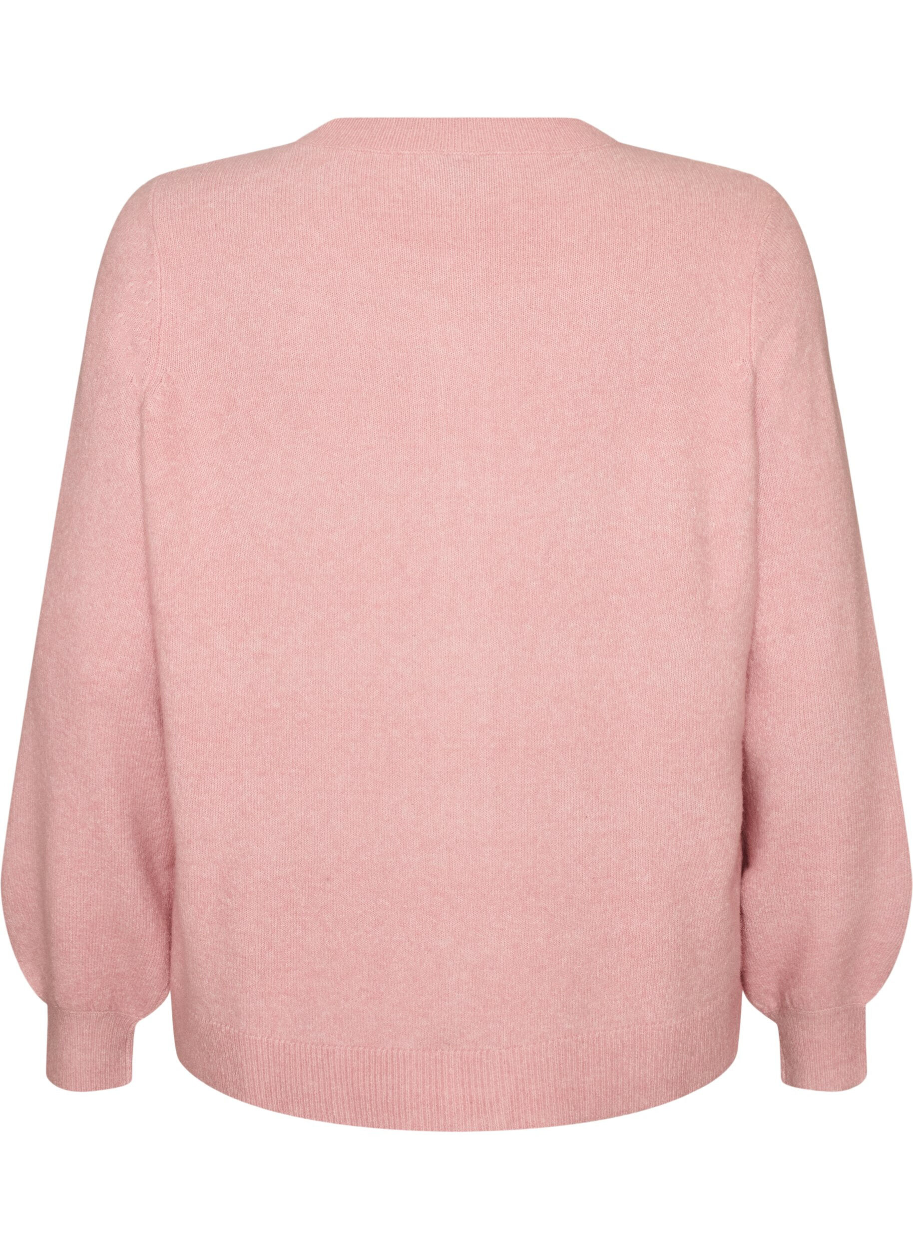 ZizzifashionCardigan in a soft knit with gold-coloured buttons, Red, Packshot image number 1