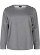 Sweatshirt with contrast stitching, Medium Grey Mél, Packshot image number 0