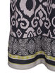 Short dress with print and a-shape, Black AOP, Packshot image number 3