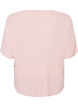 Blouse with texture and a tie-waist, Pink, Packshot image number 1