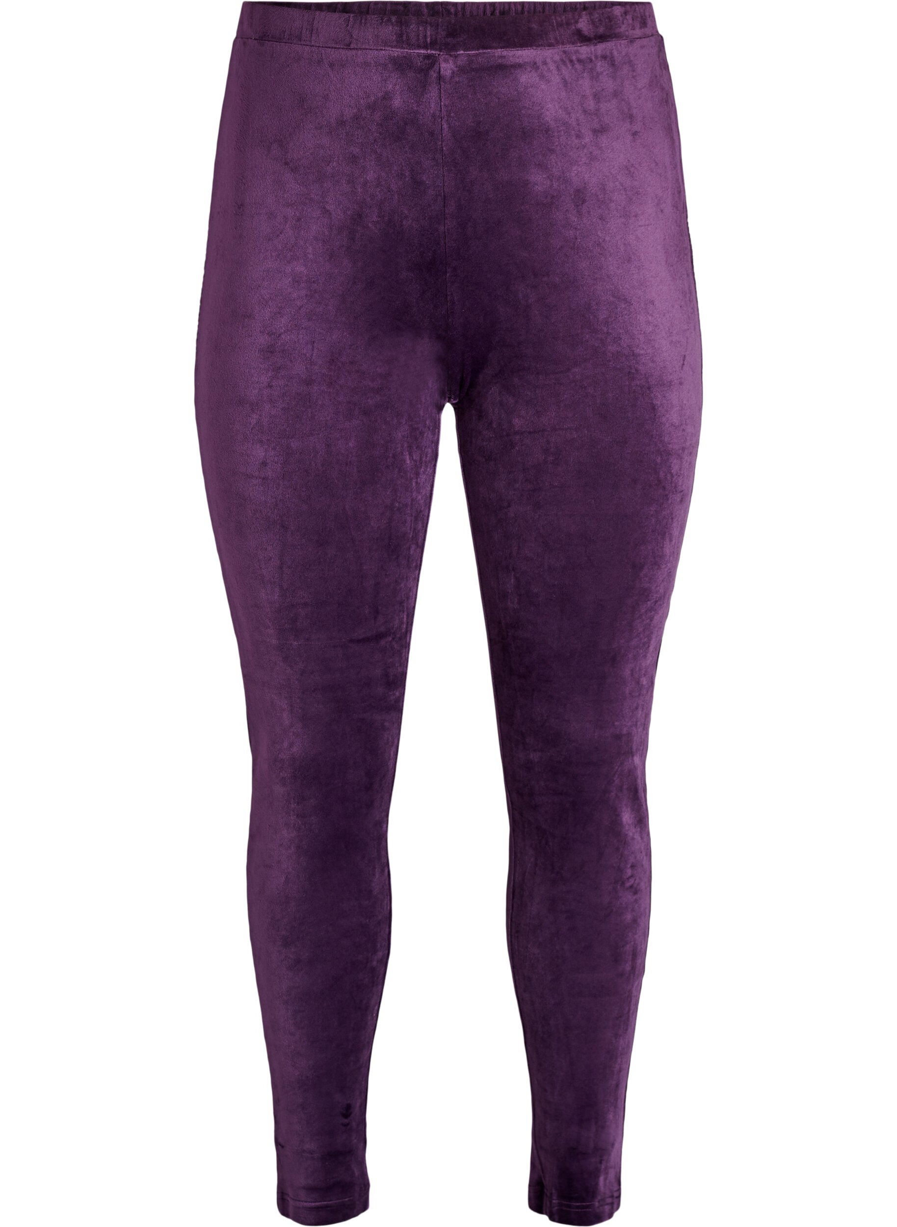 Fitted velour leggings