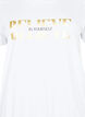 Cotton t-shirt with foil print, B. White w. Believe, Packshot image number 2