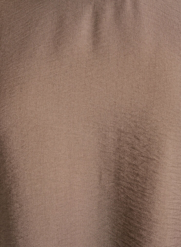 Viscose blouse with 1/2 sleeves, Brown, Packshot image number 2