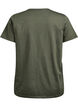 T-shirt with button detail, Green, Packshot image number 1