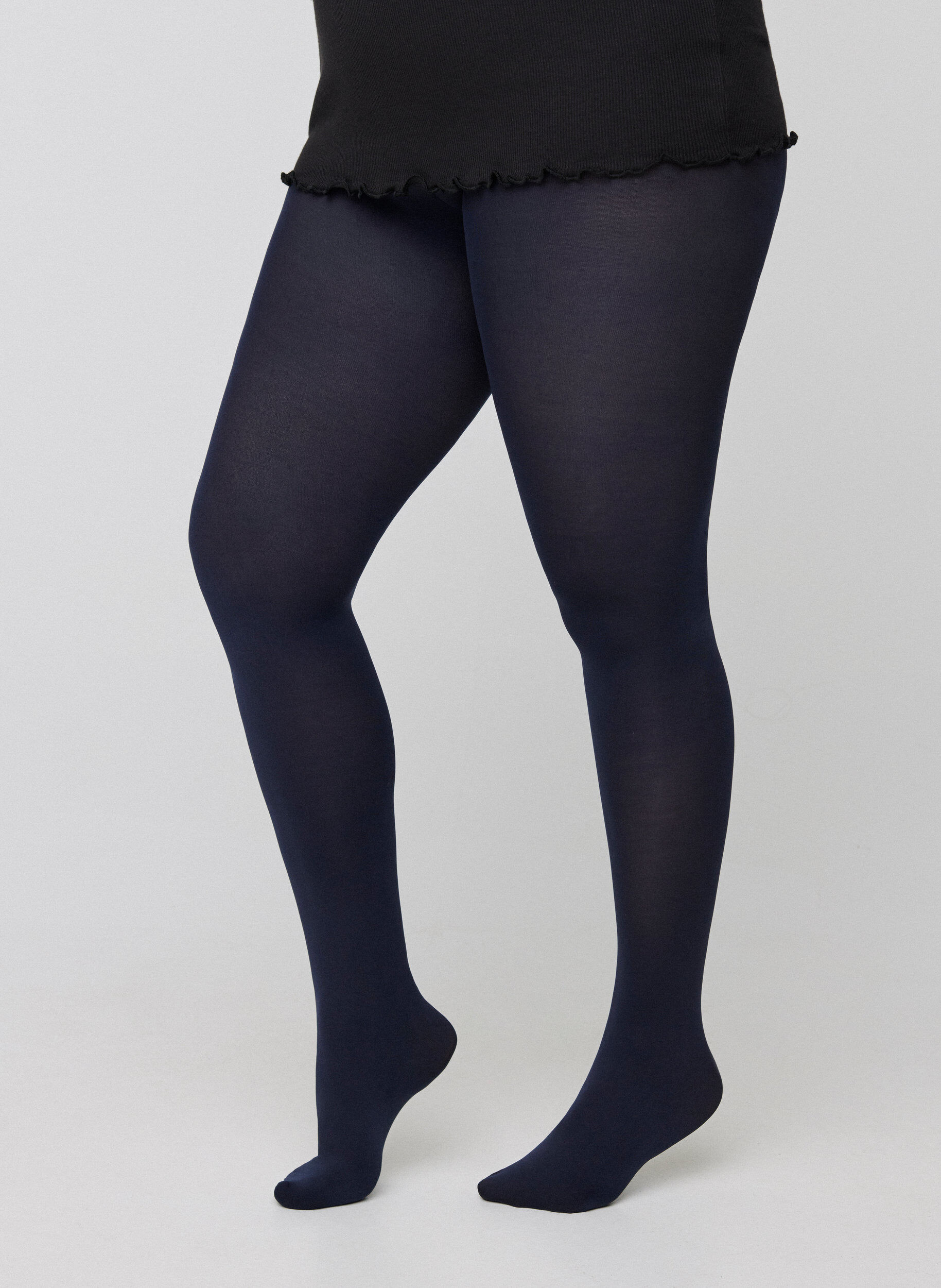 Zizzifashion100 denier tights, Blue, Model image number 1