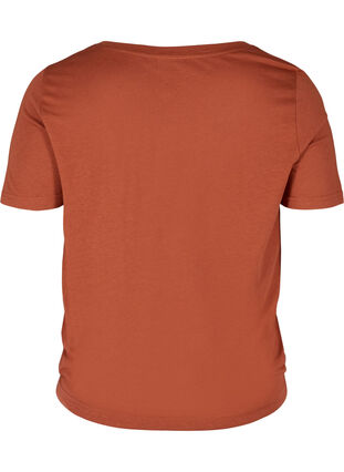 Short-sleeved t-shirt with adjustable bottom hem, Arabian Spice, Packshot image number 1