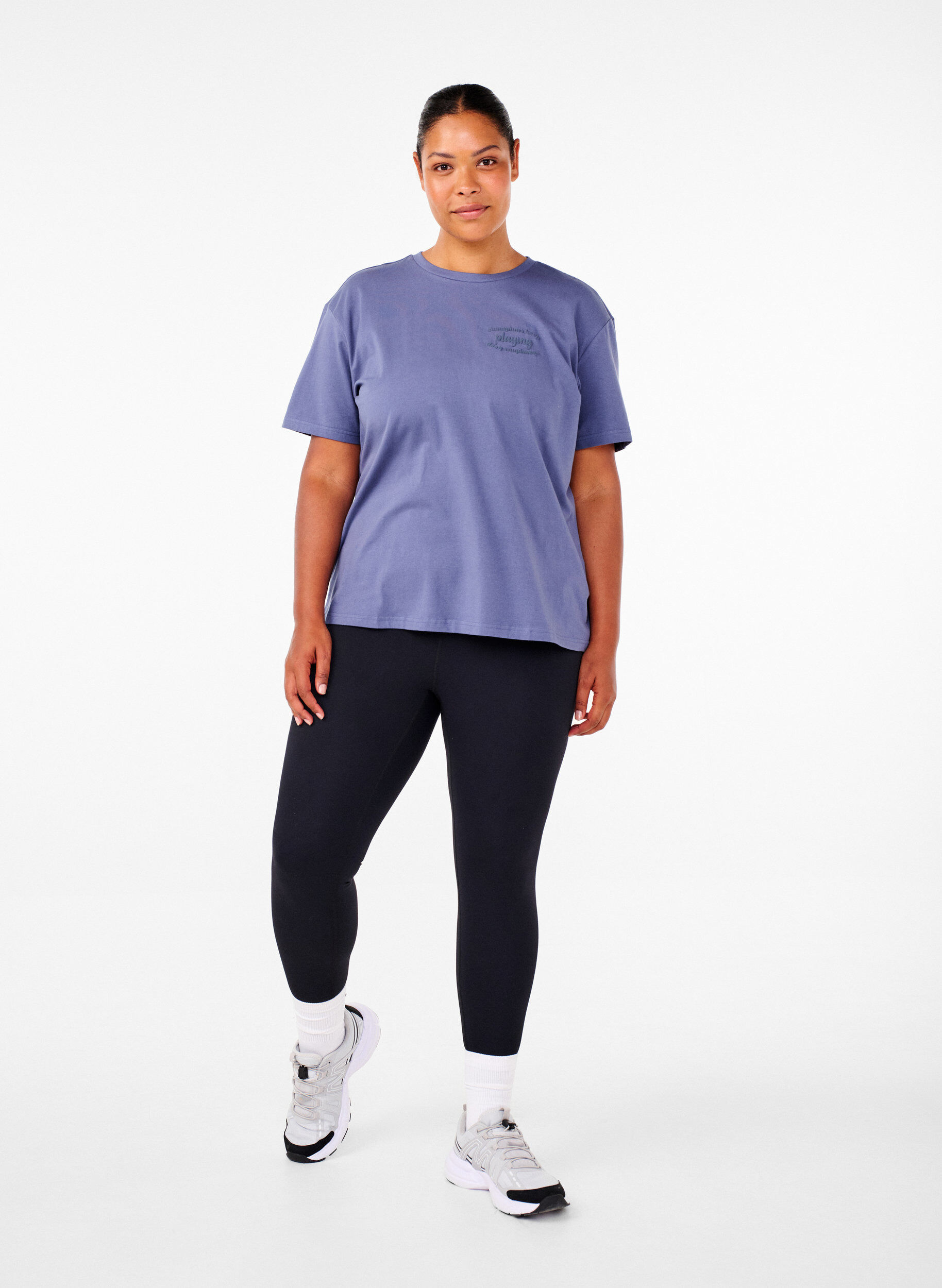 ZizzifashionSporty T-shirt in organic cotton, , Model image number 1