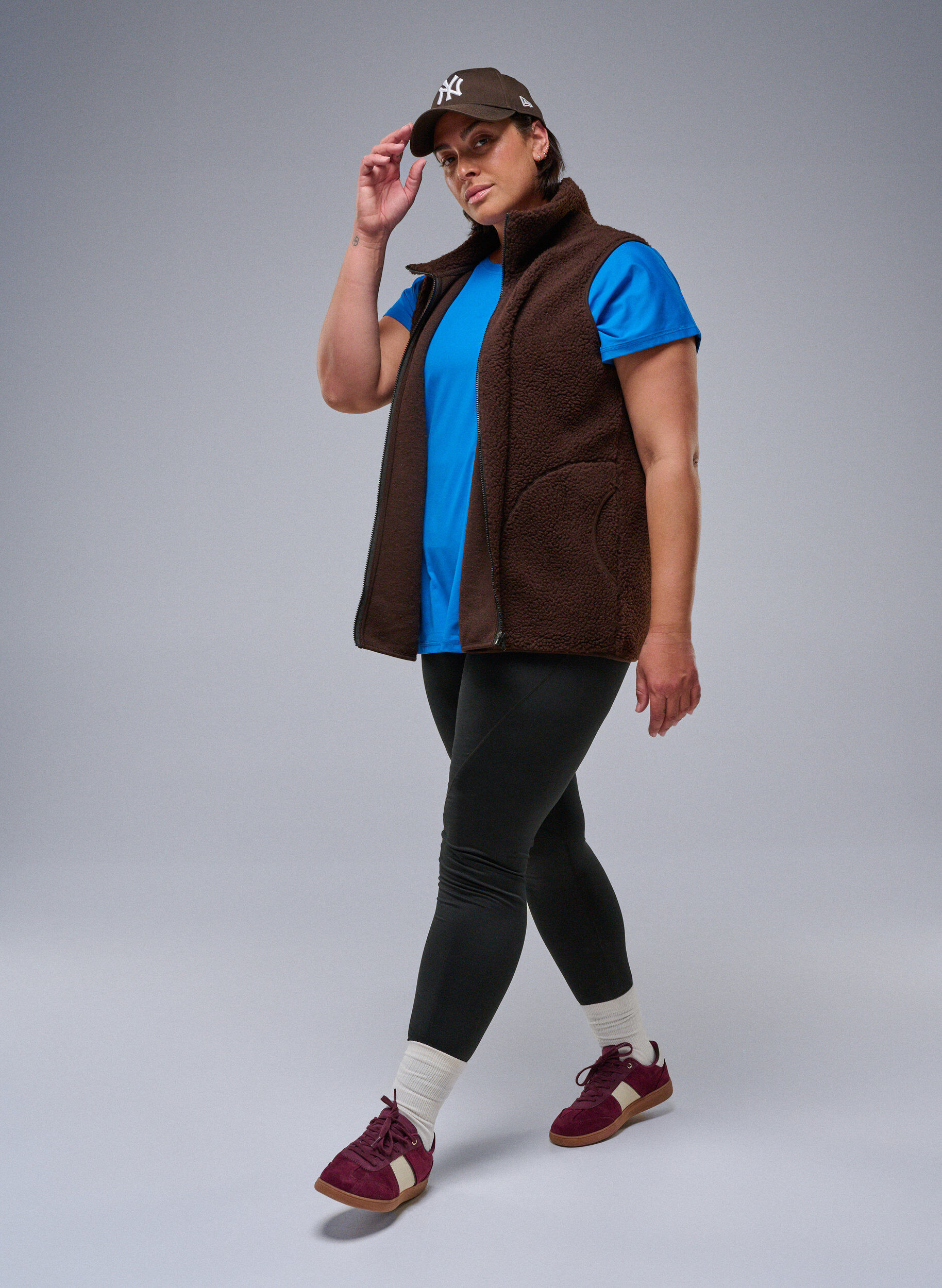 Training tights with fleece lining