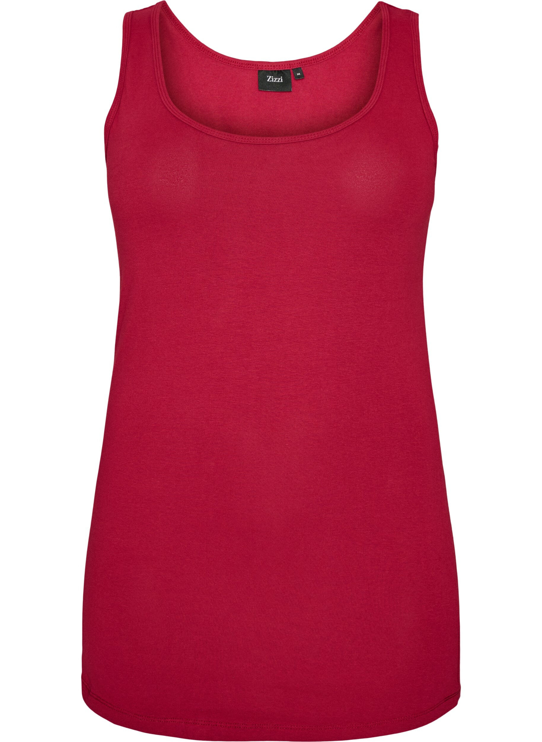 Solid color basic top in cotton