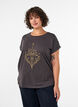 T-shirt with decorative front print, Dark Grey, Model image number 0