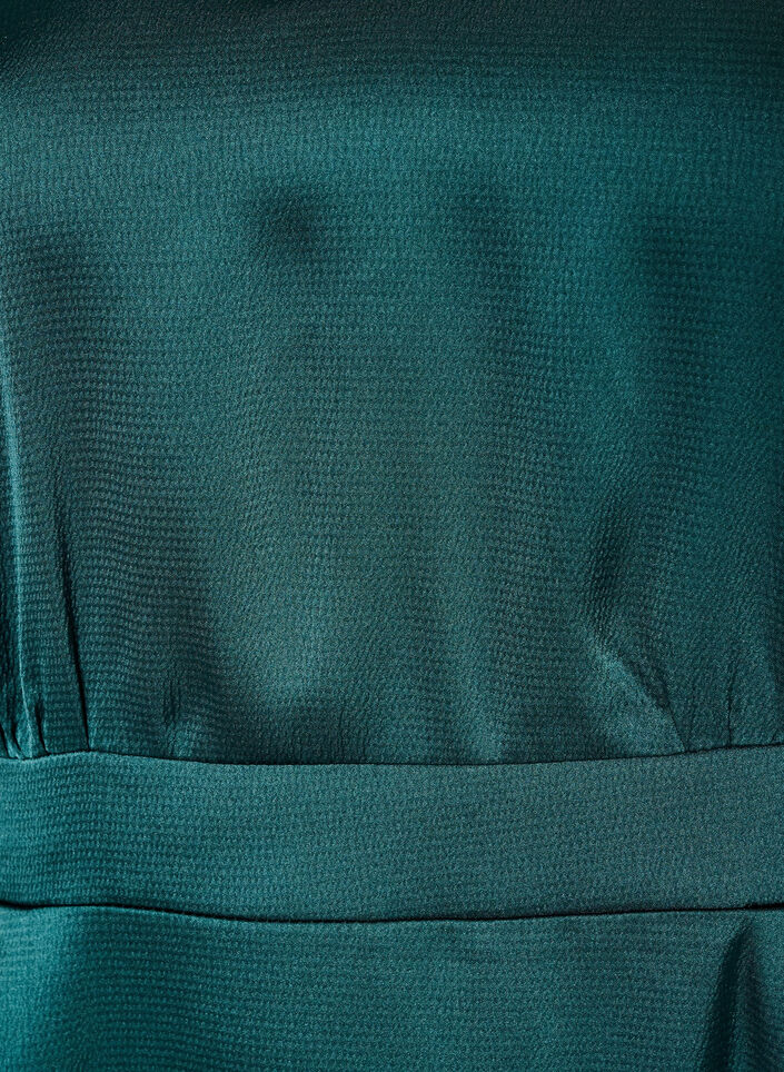 Empire party dress in midi length, Green, Packshot image number 2