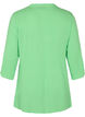 3/4 sleeve v-neck viscose blouse, Summer Green, Packshot image number 1