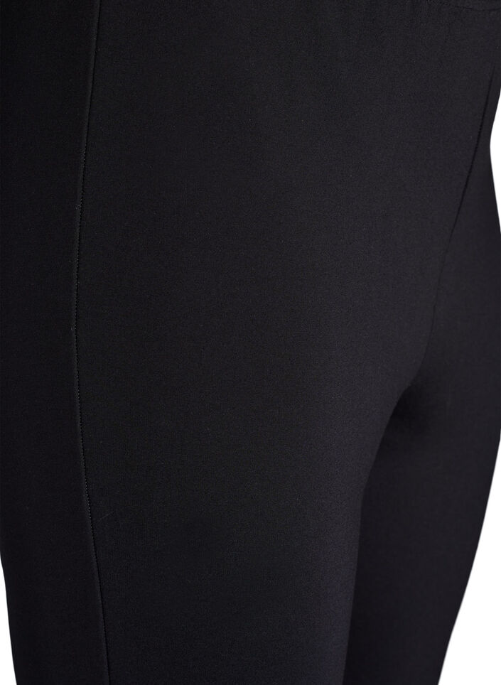 Leggings with buttons at the bottom, Black, Packshot image number 2