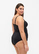 Tankini with draping, Black, Model image number 1