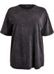 Sporty cotton t-shirt with a washed effect, Black, Packshot image number 0