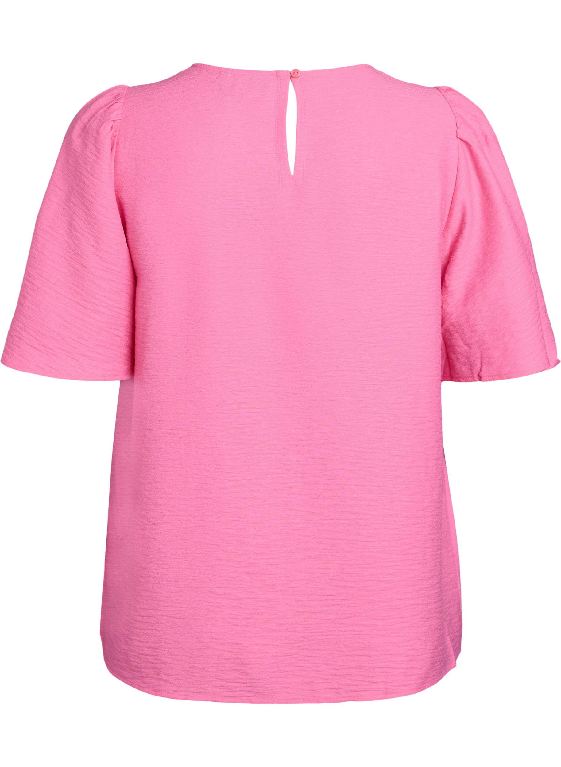 Zizzifashion Blouse with short, wide sleeves, Pink, Packshot image number 1