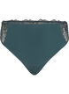 Microfiber thong with lace, Green, Packshot image number 0