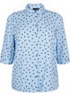 Shirt blouse with 3/4 sleeves, Light Blue, Packshot image number 0