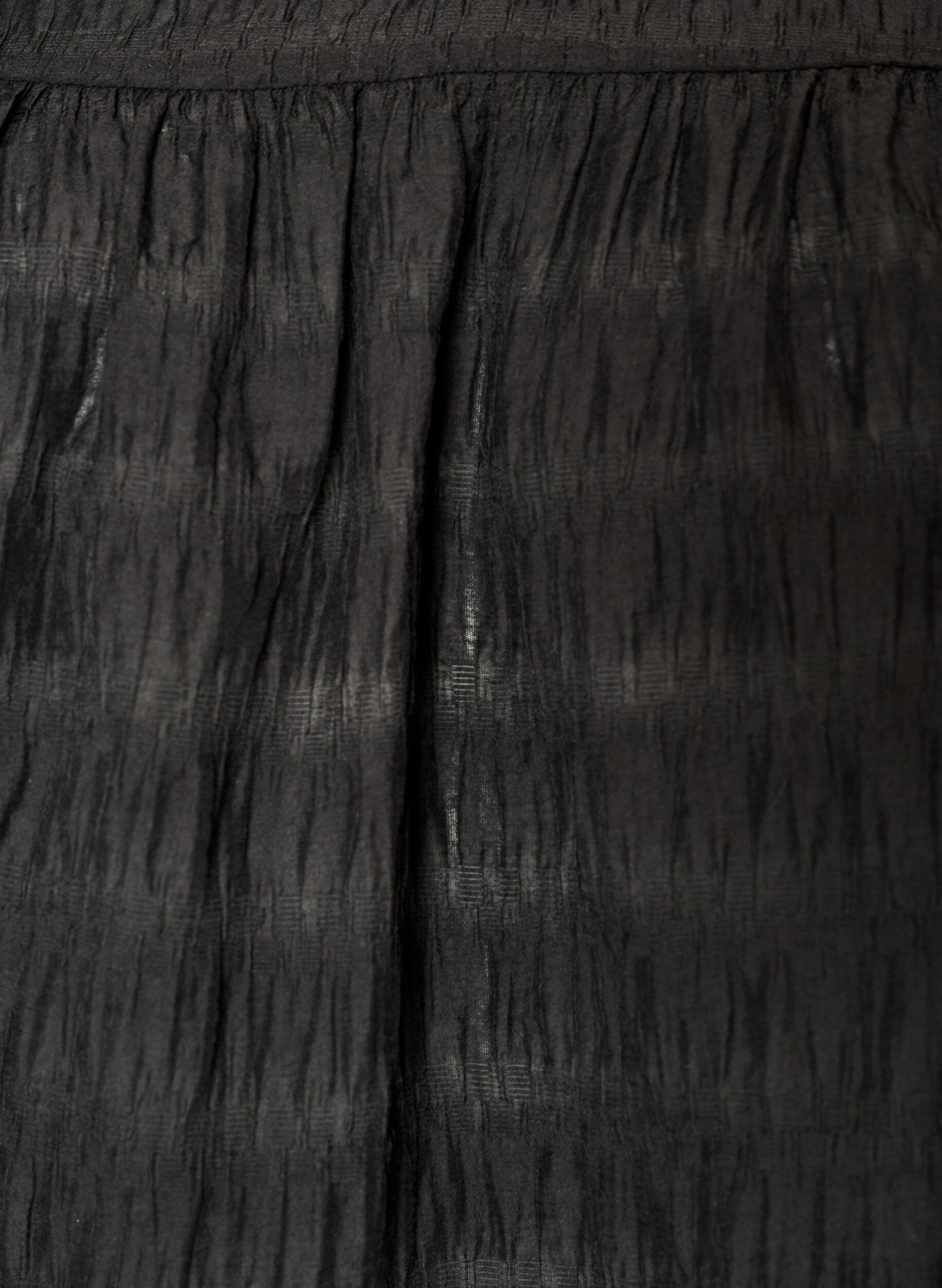 Zizzifashion Tunic in lyocell with flutter sleeves, Black, Packshot image number 2