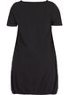 Short-sleeved cotton dress, Black, Packshot image number 1
