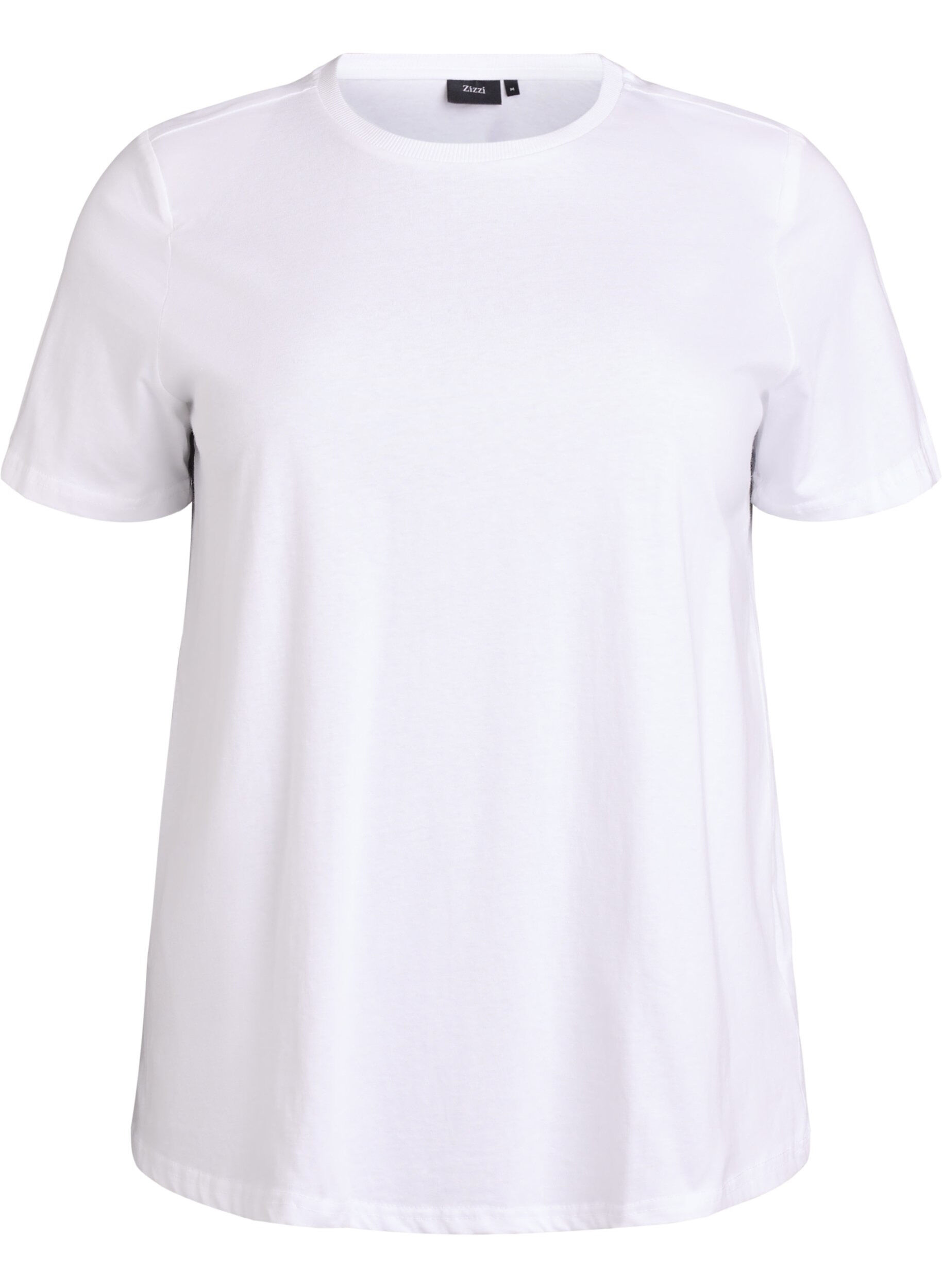 Basic cotton t-shirt with shoulder pads