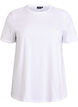 Basic cotton t-shirt with shoulder pads, White, Packshot image number 0