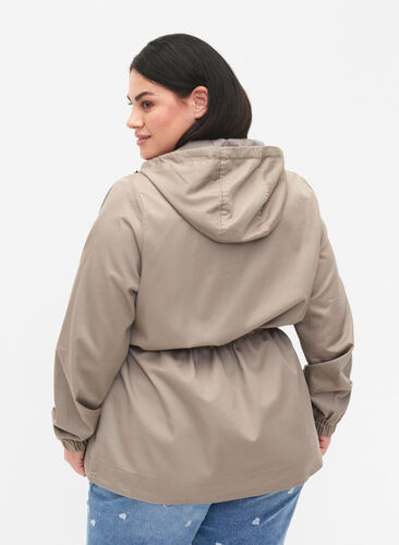 Anorak with hood and pocket, Moon Rock, Model image number 1