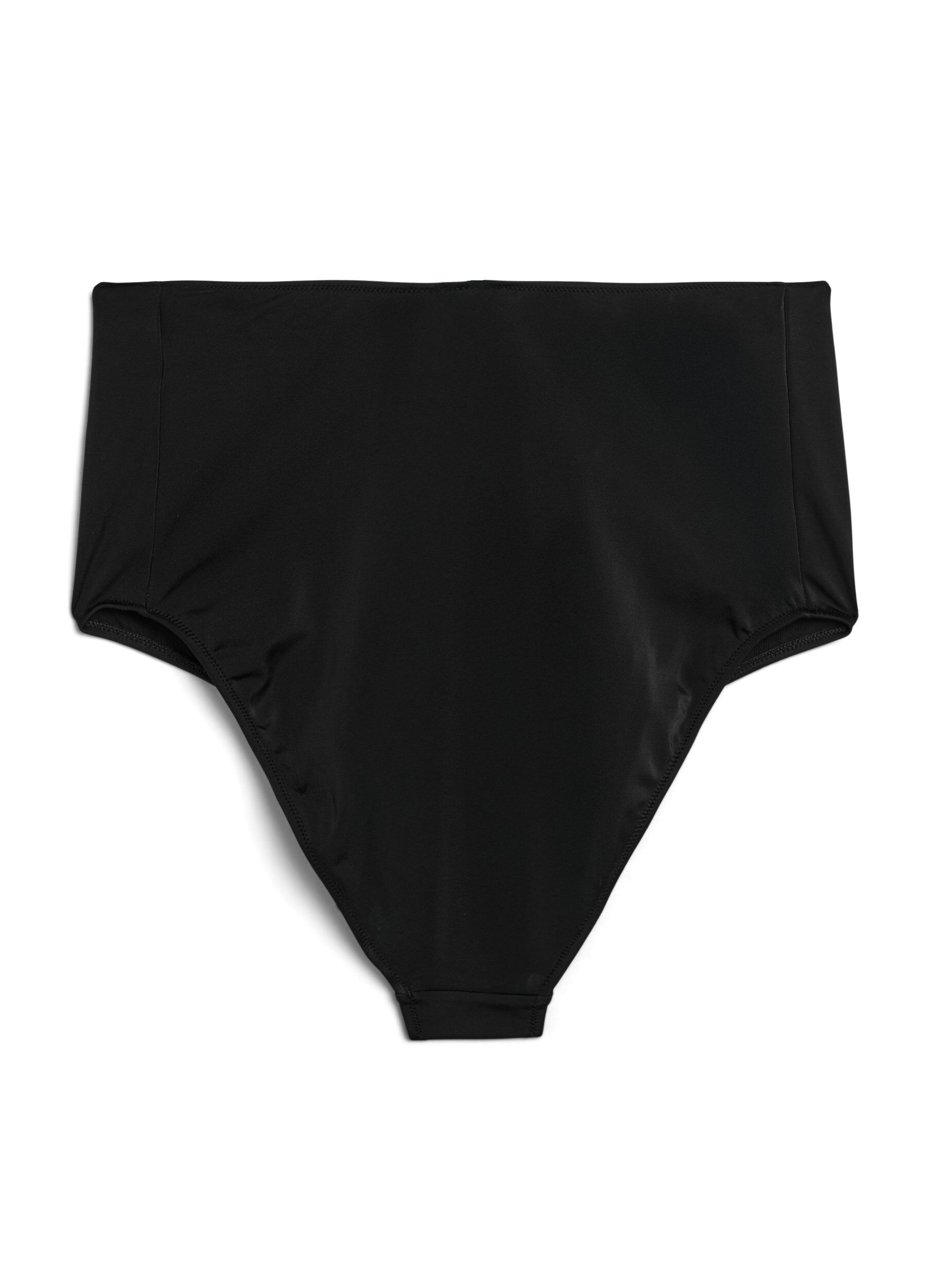 Zizzifashion Bikini bottoms with high waist, Black, Packshot image number 1